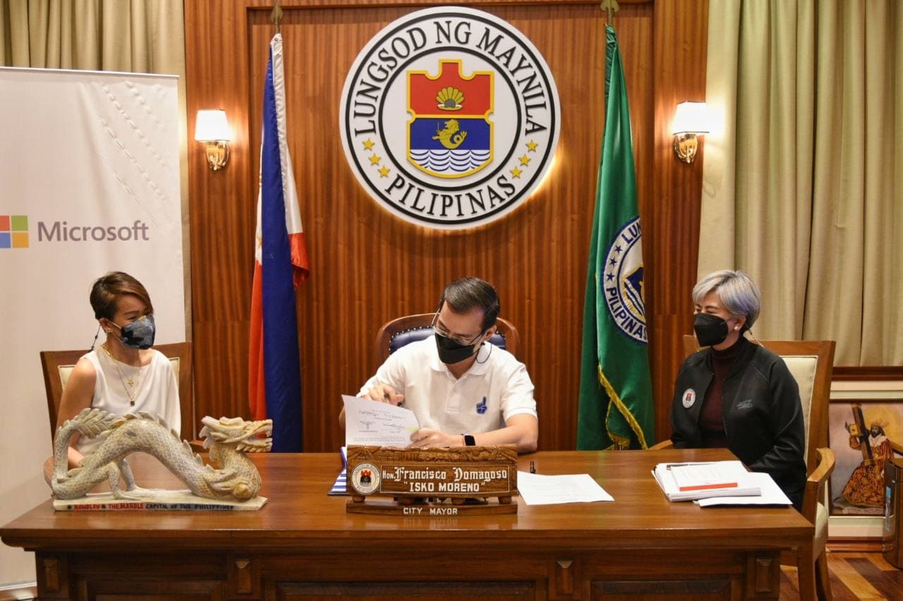 City of Manila launches Digital Partnership with Microsoft