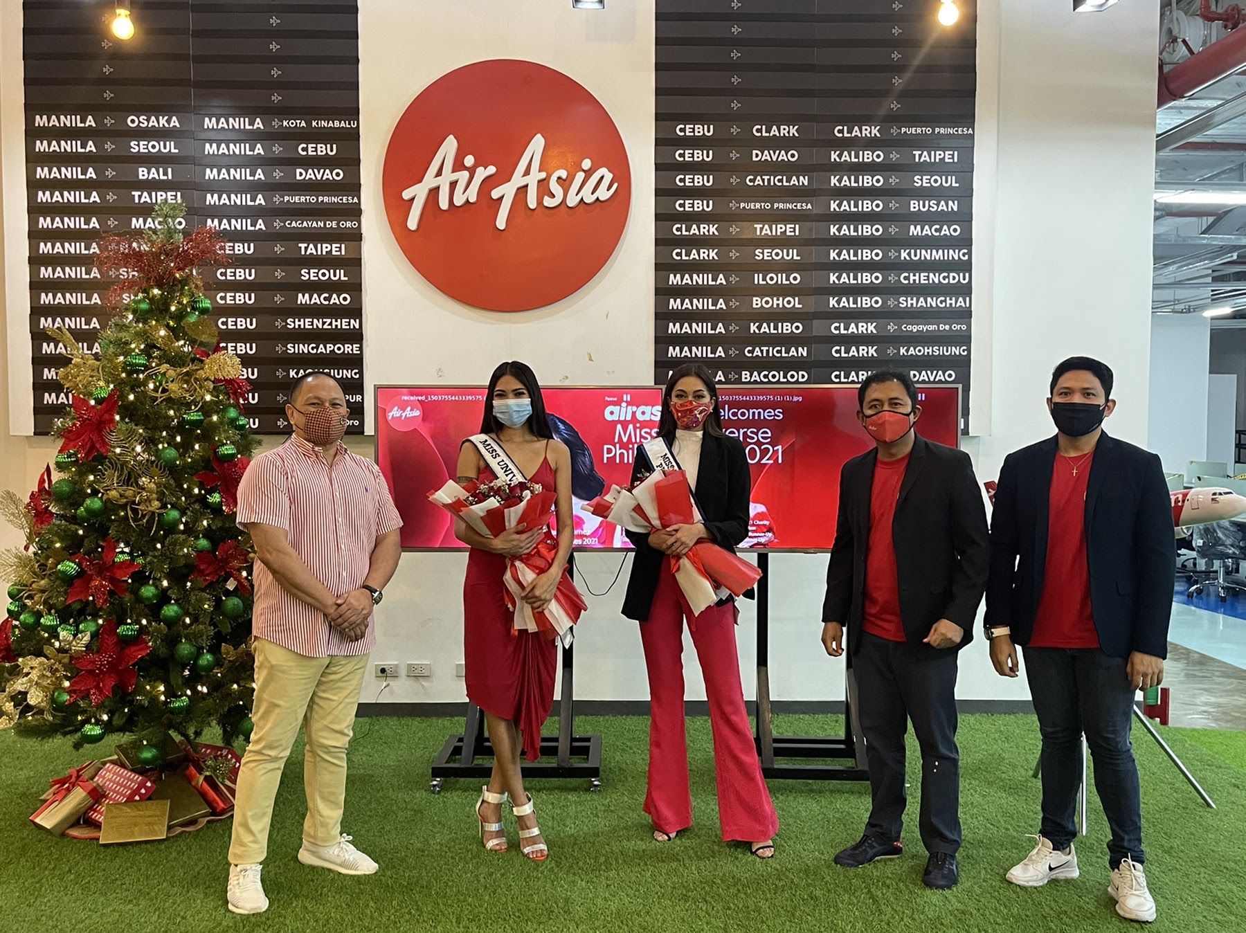 AirAsia Philippines sends off Miss Universe Philippines Beatrice Luigi Gomez with warm cheers for the 70th Miss Universe pageant