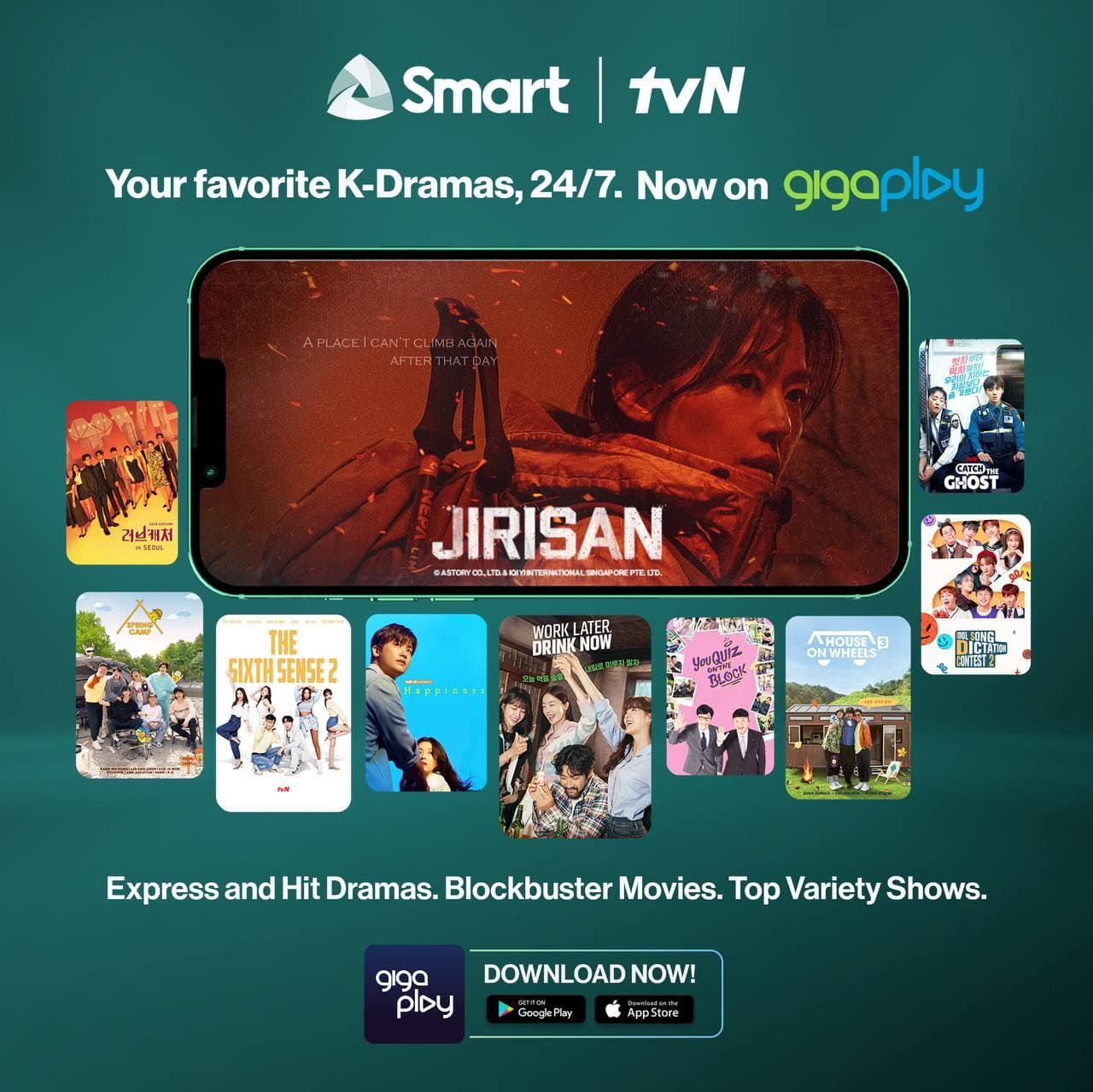 Premier K-channel tvN now exclusively on Smart’s GigaPlay: Experience a suite of K-dramas right at your fingertips
