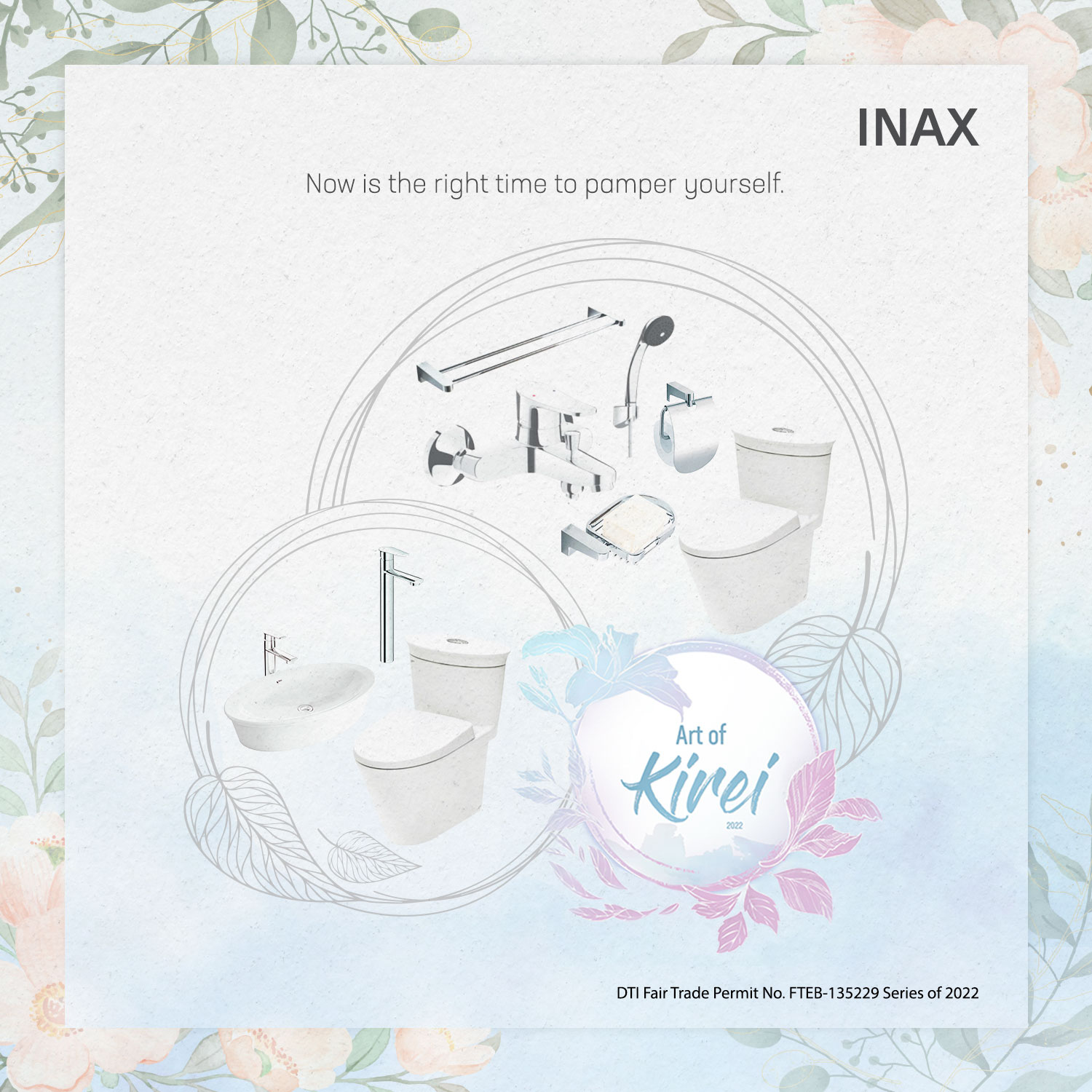 INAX - Exude beauty and calm in the bathroom with 25% off on INAX bundles and packages