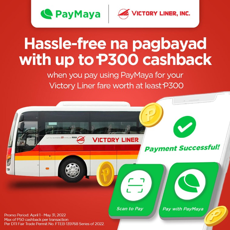 Victory Liner taps PayMaya for safe and convenient digital payments