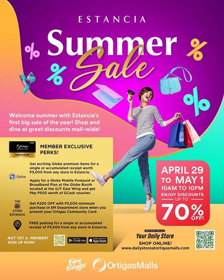 Enjoy your summer with Estancia’s first big sale of the year