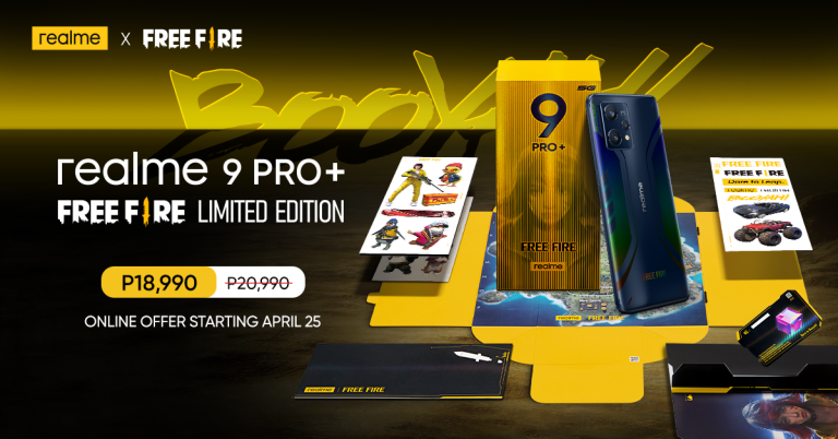 ‘Dare to Booya!’ realme 9 Pro+ Free Fire Limited Edition variant to launch in the PH at P2,000 OFF on April 25