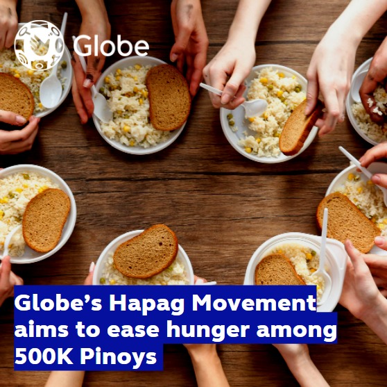 Globe’s Hapag Movement aims to ease hunger among 500K Pinoys