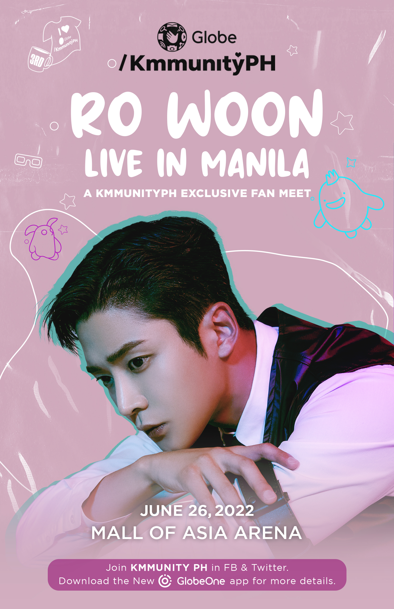 Globe brings RO WOON Live in Manila, An Exclusive KmmunityPh Fan Meet on June 26, 2022