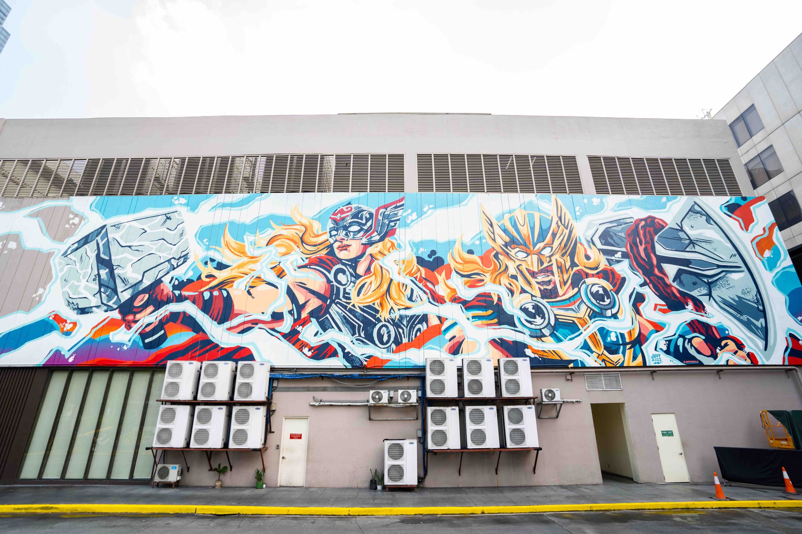 Marvel Philippines strikes with a massive Thor: Love and Thunder mural in BGC