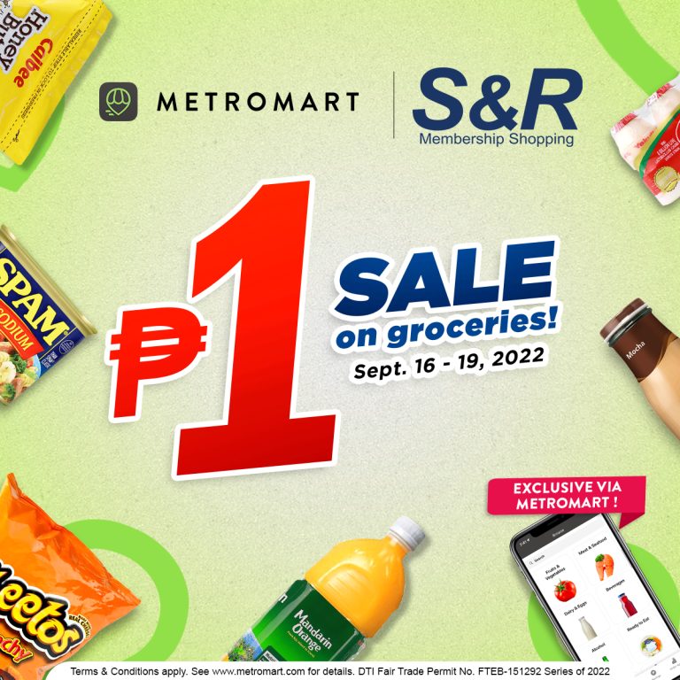S&R kicks off exclusive PISO SALE this Sept 16 – 19, 2022