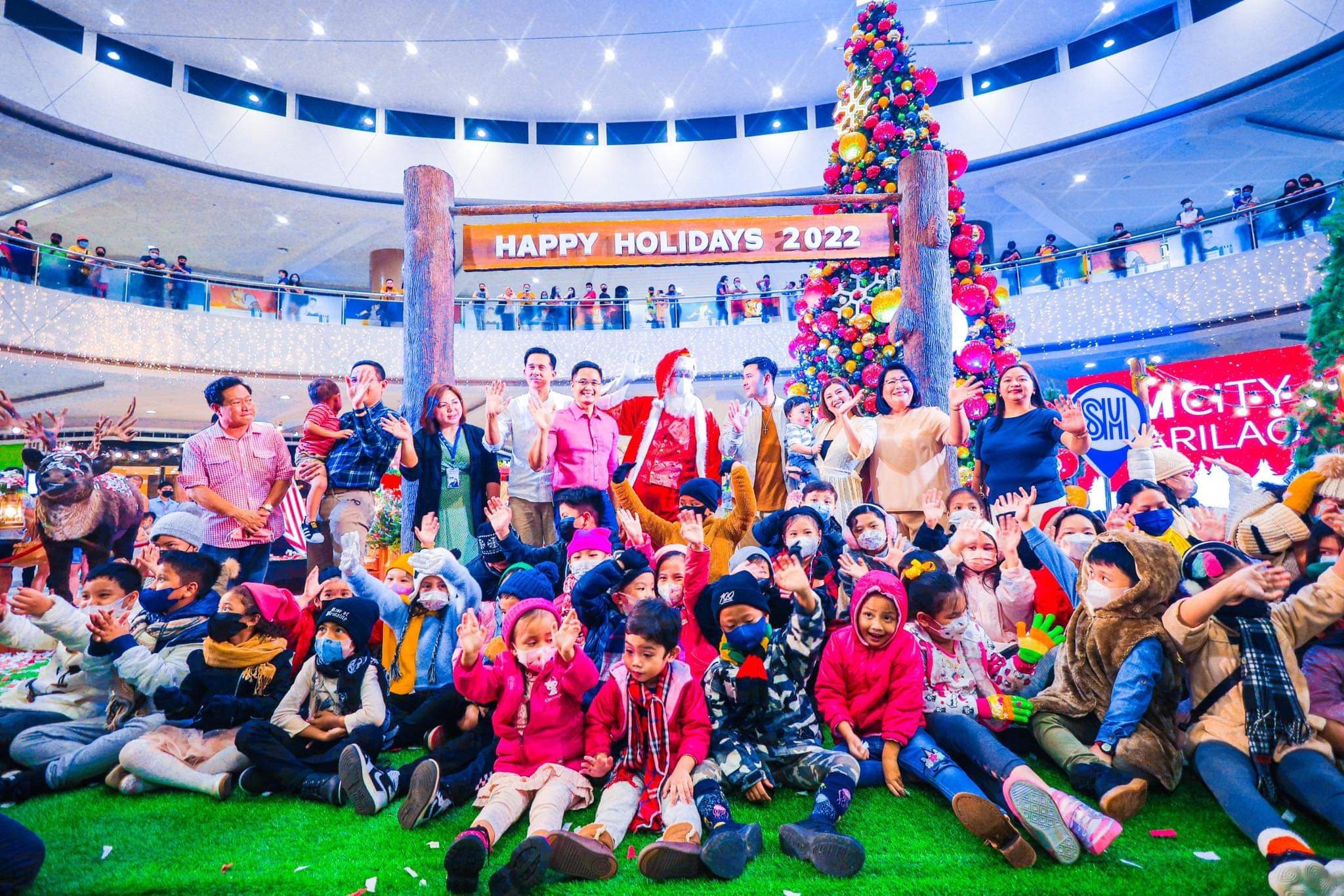 SM City Marilao transforms mall atrium to a winter holiday camp destination