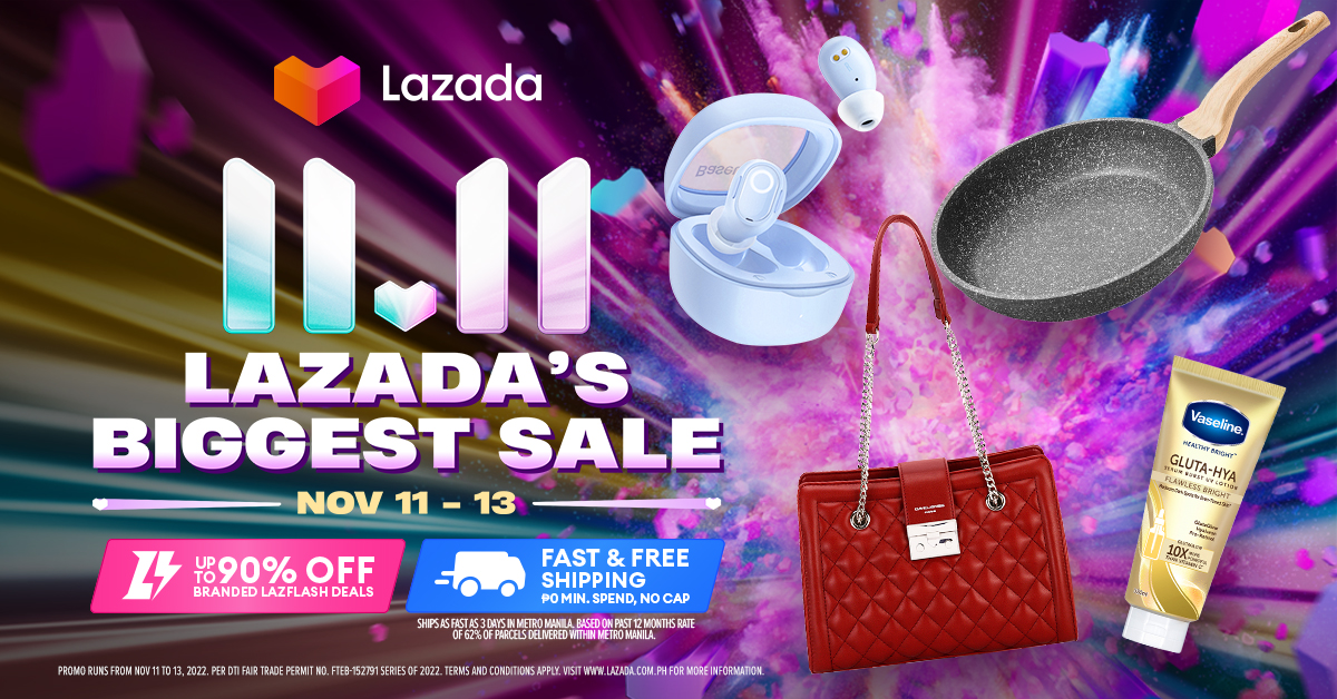 Lazada’s 11.11 Biggest Sale brings you the latest fashion and beauty trends
