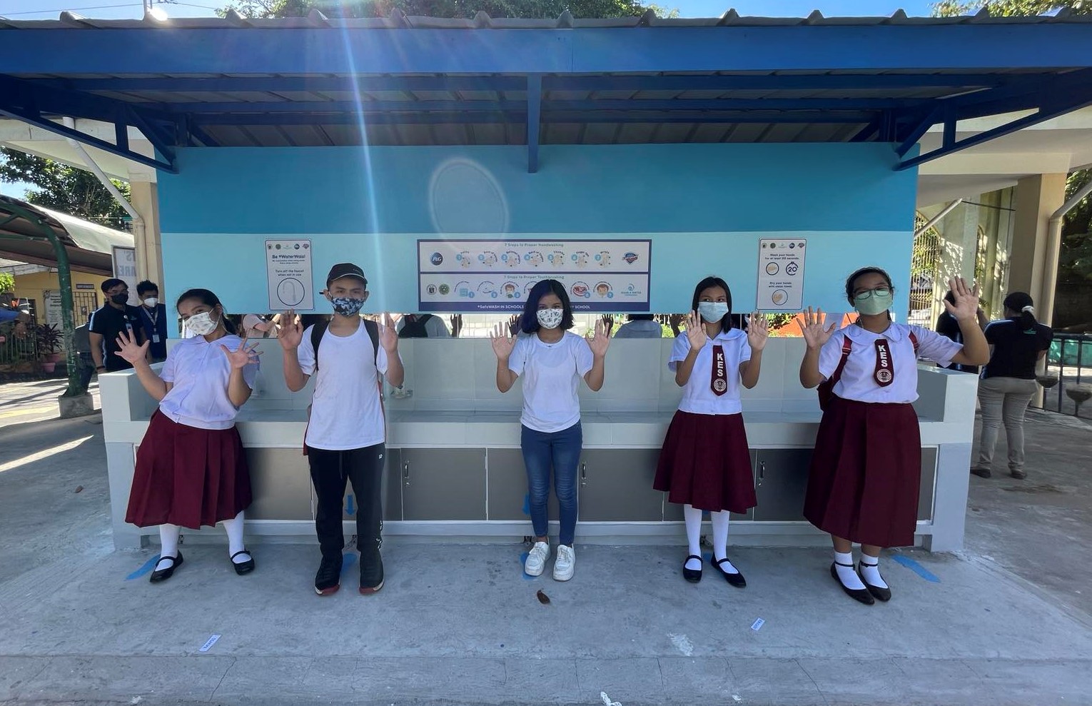 P&G turns over 285 handwashing facilities to schools in time for the return of face-to-face classes