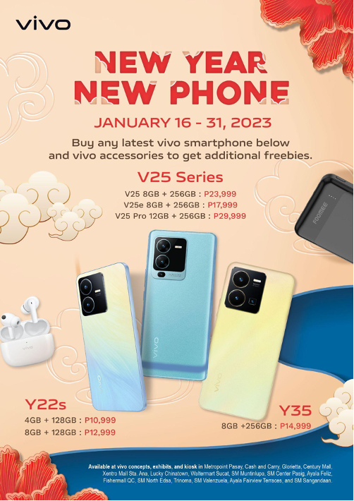 Celebrate 2023 with vivo Smartphones and Get Exclusive Freebies at vivo Concept Stores or Kiosks!
