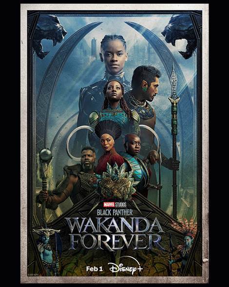 Disney+ announces the Feb. 1 streaming debut of Marvel Studios’ “Black Panther: Wakanda Forever”
