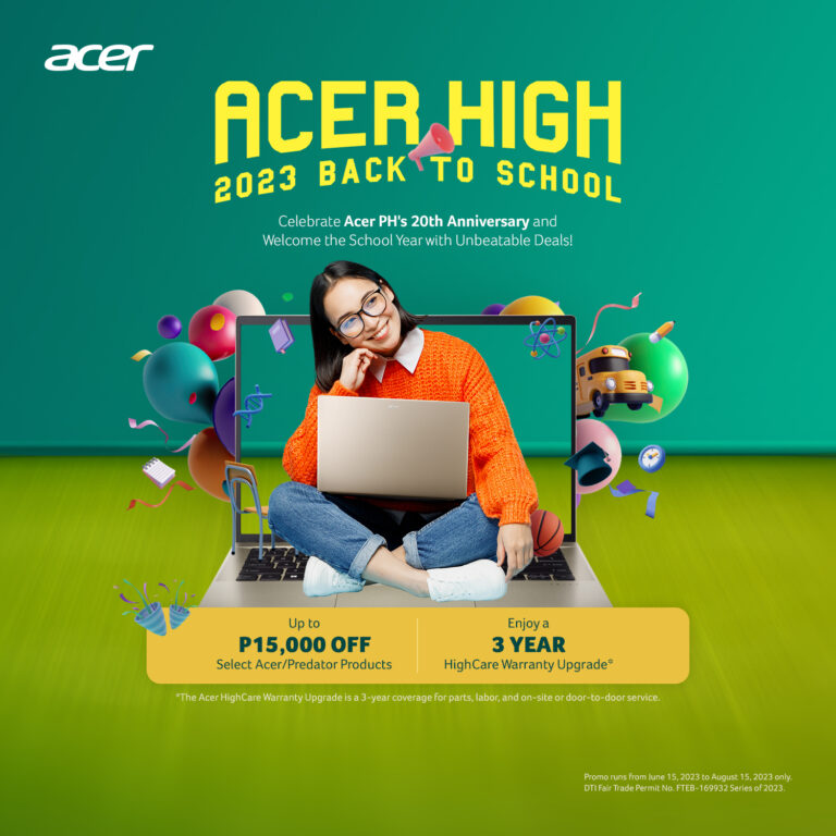 Gear up for school with Acer’s Back-to-School promo