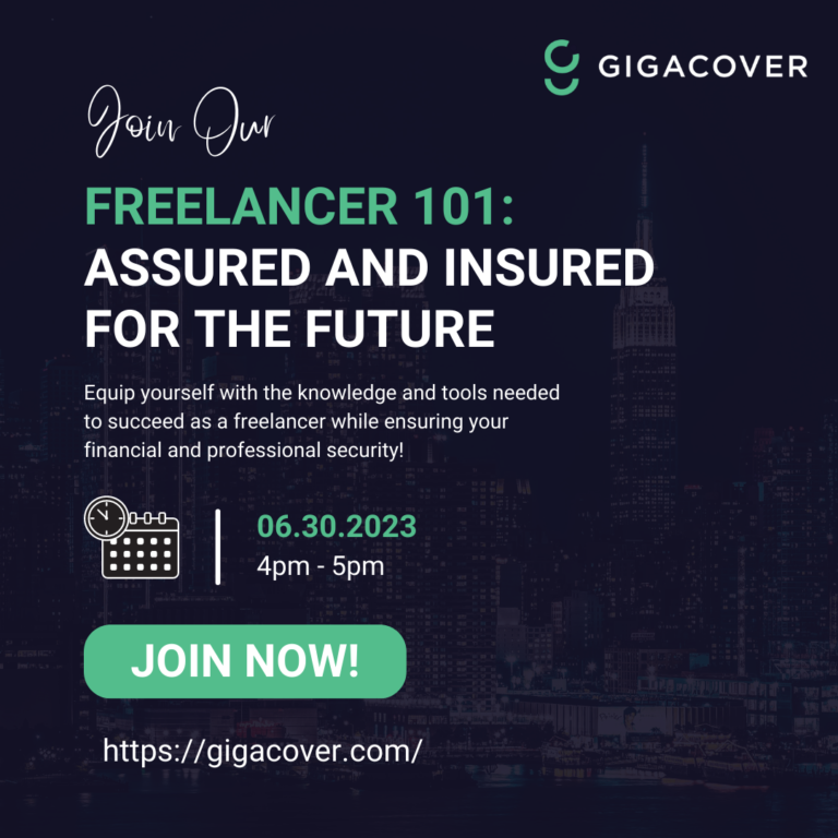 Assuring and insuring freelancers’ future; Gigacover announces webinar