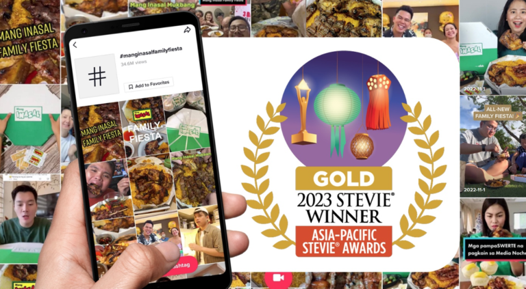 #MangInasalFamilyFiesta TikTok Challenge wins Gold at Asia-Pacific Stevie® Awards