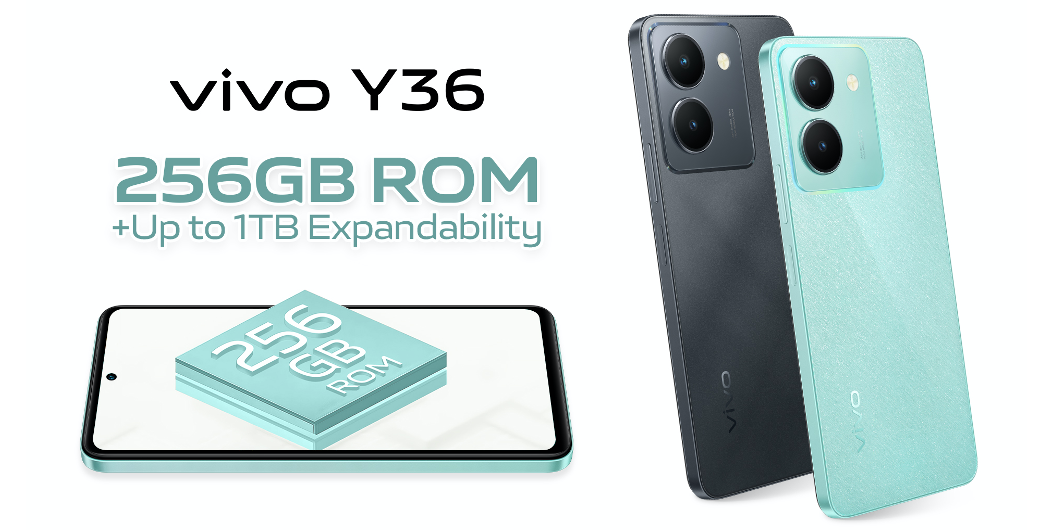 Ready to store more with vivo Y36