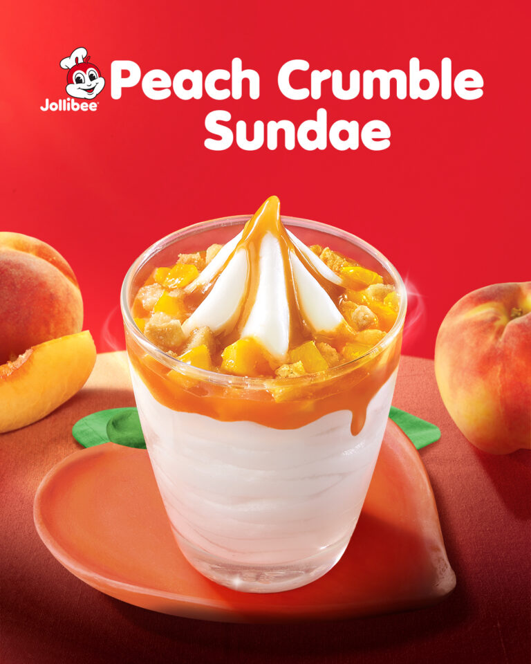 Jollibee launches its delightfully newstalgic Peach Crumble Sundae