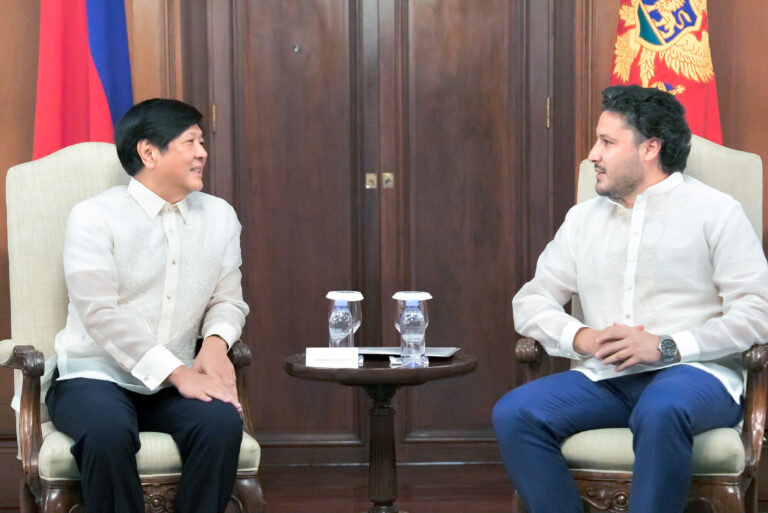 Montenegro Prime Minister Dritan Abazovíc Seeks Stronger Ties with the Philippines under Marcos Administration