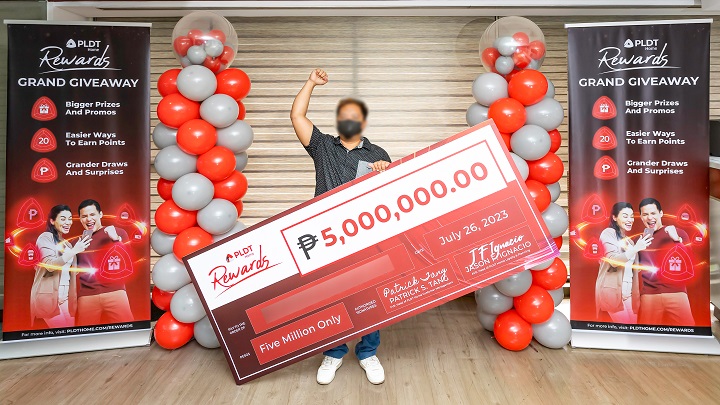 Lucky OFW wins life changing P5 million in PLDT Home Rewards Grand Giveaway Promo