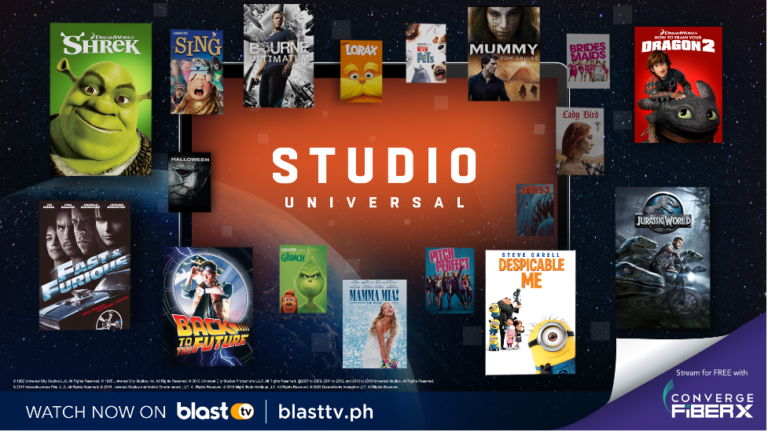 Converge and BlastTV Introduce Studio Universal for the First Time in Southeast Asia