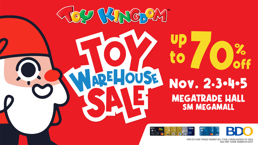 Shop for more than 20,000 toys, over 100 top toy brands on sale at Toy Kingdom’s Toy Warehouse Sale
