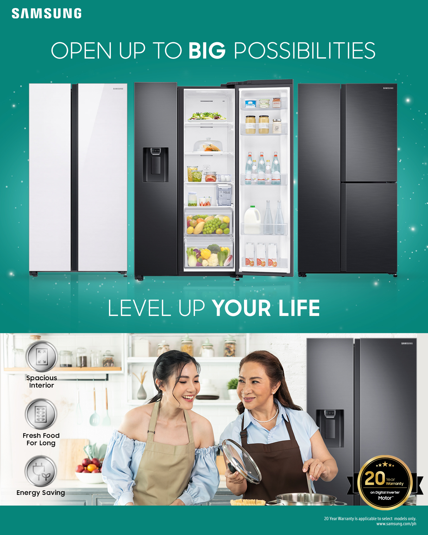 Elevate Your Home with Samsung’s Side-by-Side Refrigerators