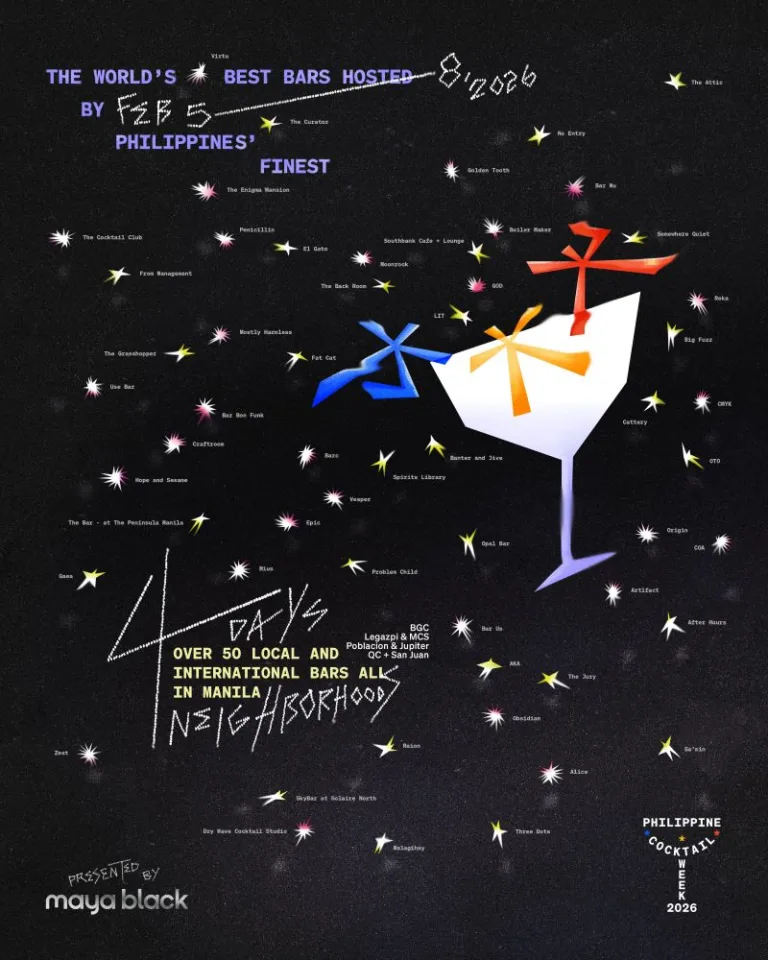 Philippine Cocktail Week Presented by Maya Black Brings the World’s Biggest Bar Collaboration to the Philippines